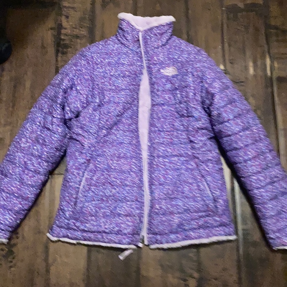 Reversible north face winter coat